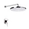 Chrome Shower Faucet Set with 8